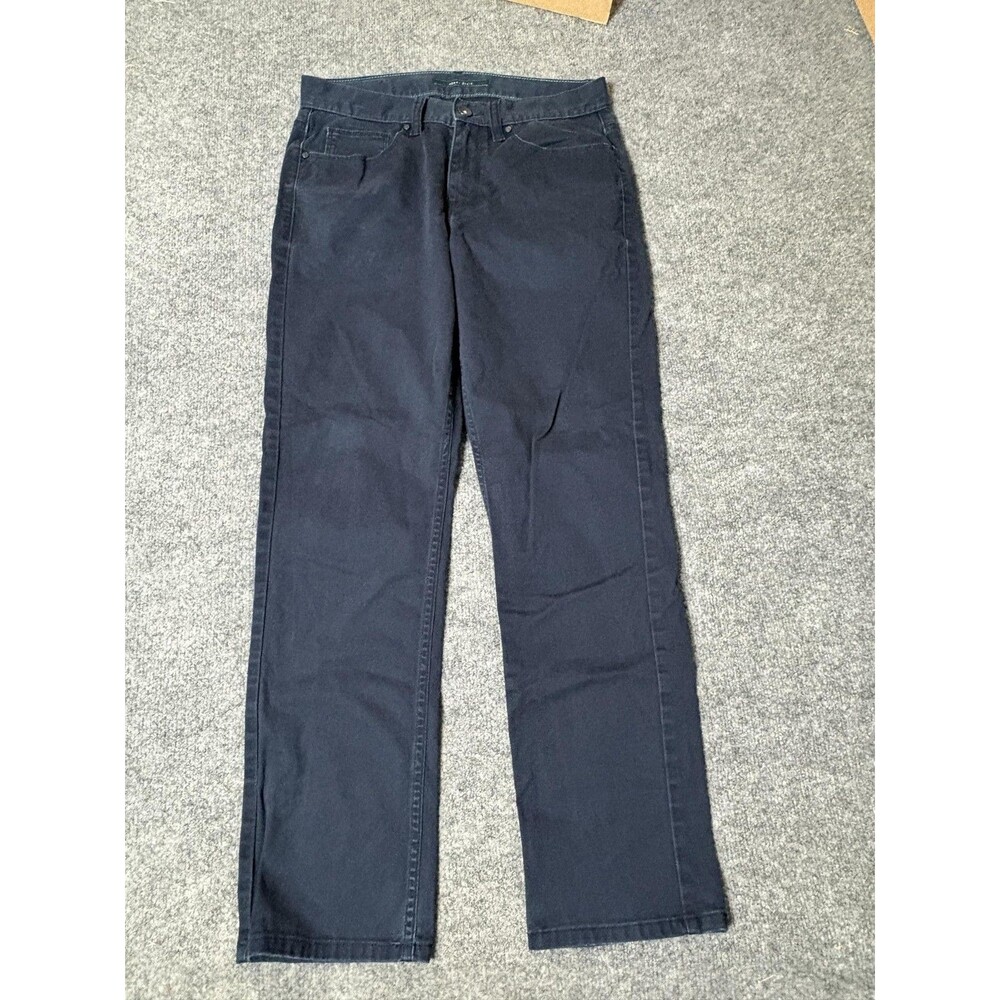 Perry Ellis Jeans Mens 30x28 Blue Slim Straight Dark Wash Stretch Denim Casual